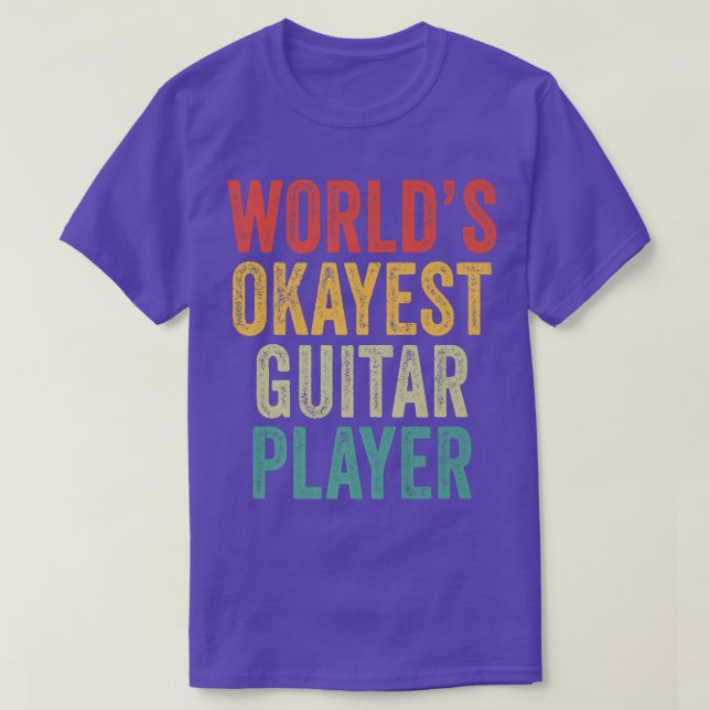 T-shirt Musique musicienne Vinta du joueur de guitare le p (Design devant)