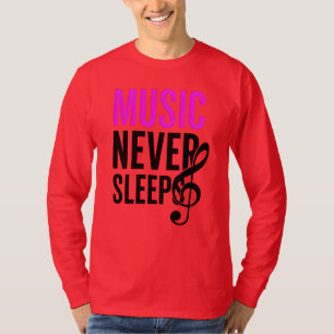 T-shirt Musique ne dort jamais - Tee graphique