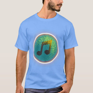 T-shirt Musique Note Musicale colorée Amant Musical Annive