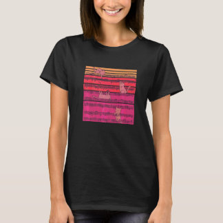 T-shirt Musique Notes de chat Musicien Chat Kitty Jouer Mu