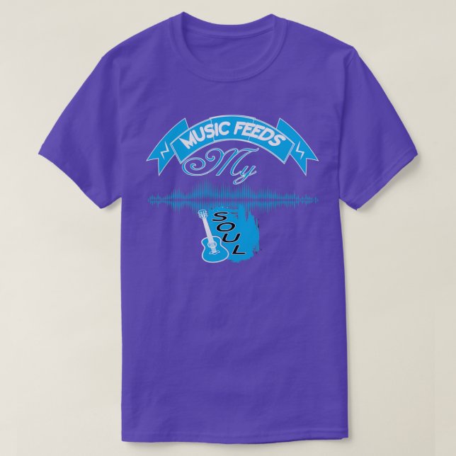 T-shirt Musique nourrit mon âme (2) (Design devant)