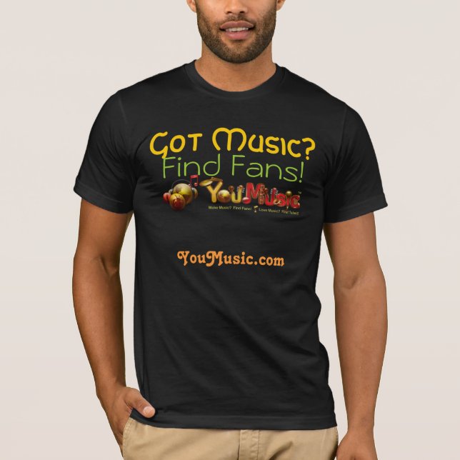 T-shirt Musique obtenue ? Fans de découverte ! (Devant)