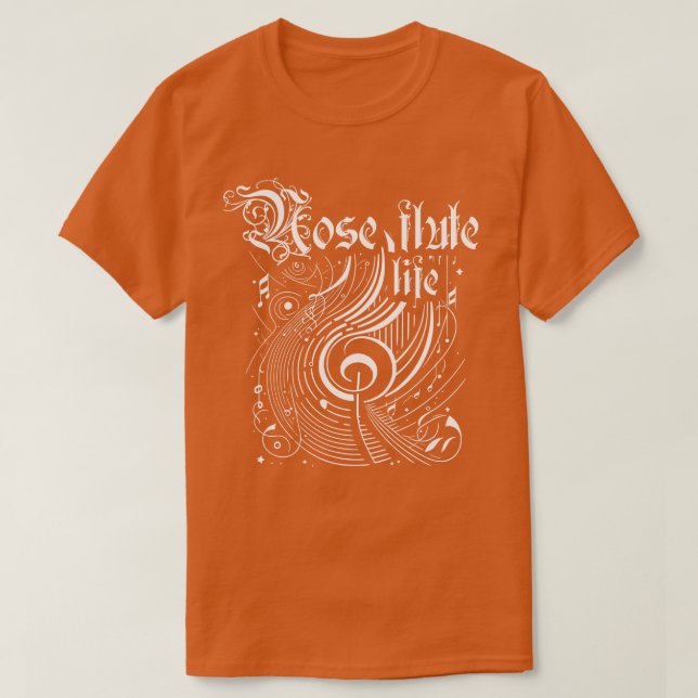T-shirt Musique ondulée Vie (Design devant)