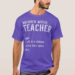 T-shirt Musique Paillée Enseignant Définition Chemise Prem