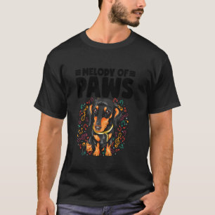 T-shirt Musique Paw-tastique Airs Chien Drôle Animal Music