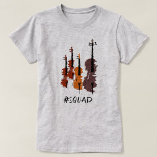 T-shirt Musique personnalisée de peloton de ficelles