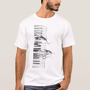 T-shirt Musique piano