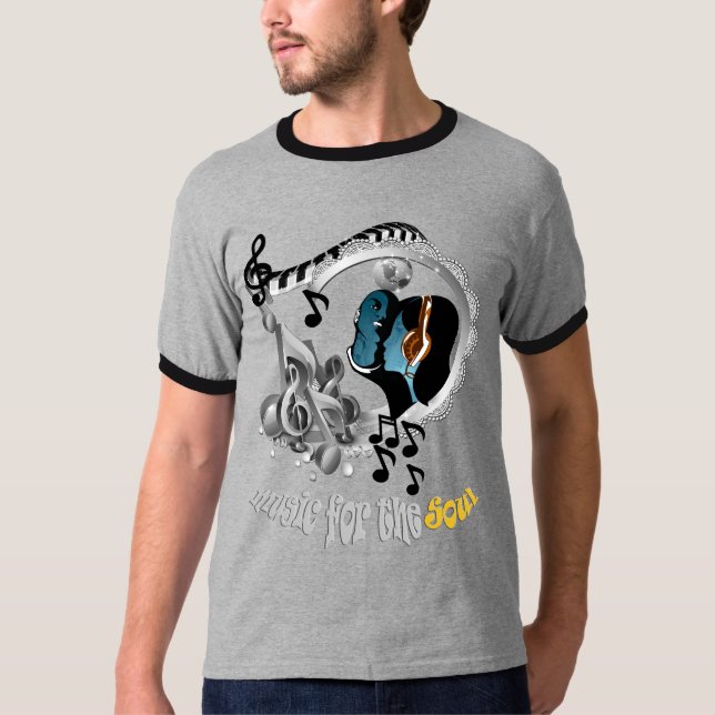 T-shirt Musique pour l'âme (Devant)