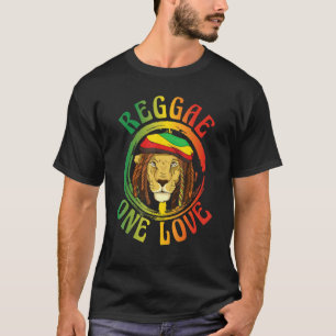 T-shirt Musique reggae Lion Caraïbes Jamaïque Femmes Homme