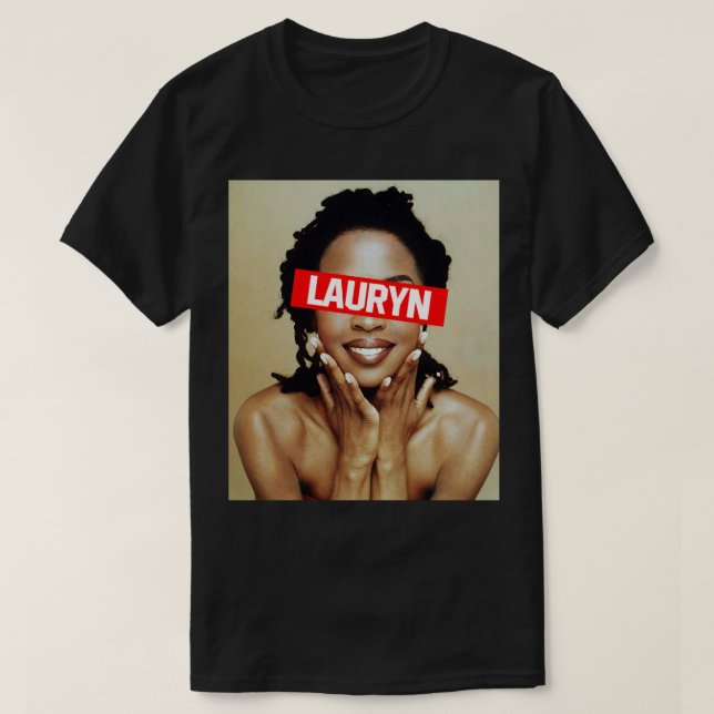 T-shirt Musique Rétro Chanteur Lauryn Songwriter Hil Cute  (Design devant)