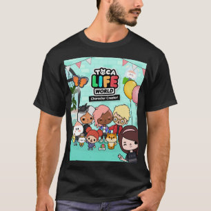 T-shirt Musique Rétro Manga Toca Boca Anime mignonne Gif G