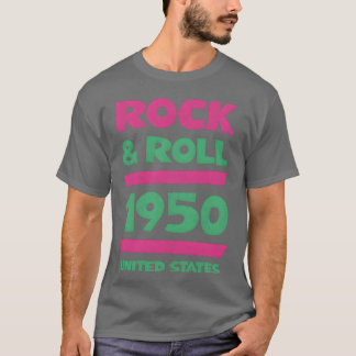 T-shirt Musique Rock and Roll 1950 ami vintage