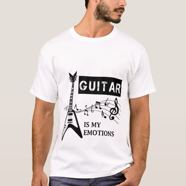 T-shirt Musique Rock Guitare Pour Guitaristes Retro Duo (Devant)