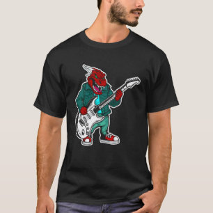 T-shirt Musique Rock Guitare Rétro de Crocodile Mignon