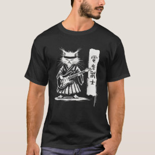 T-shirt Musique Rock Kawaii Japonaise Samouraï Hommes Enfa