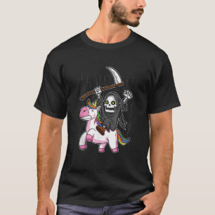 T-shirt Musique rock métal Halloween Grim Reaper Ridin