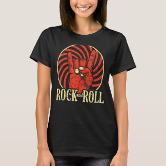 T-shirt Musique Rock vintage Et Rouleau Rock Rétro Et Roul