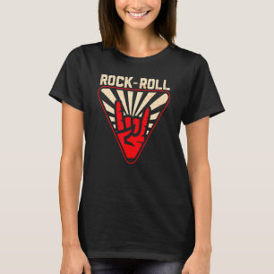 T-shirt Musique Rock vintage Et Rouleau Rock Rétro Et Roul