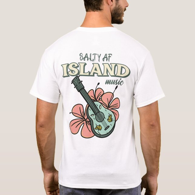 T-shirt Musique salée de l'île AF (Dos)