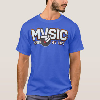 T-shirt Musique sauve ma vie vintage