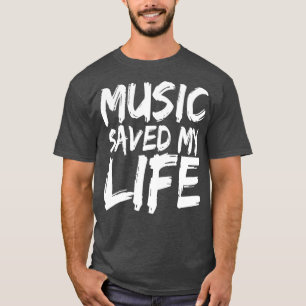 T-shirt Musique Sauver Ma Vie Musique Cadeaux Amoureux