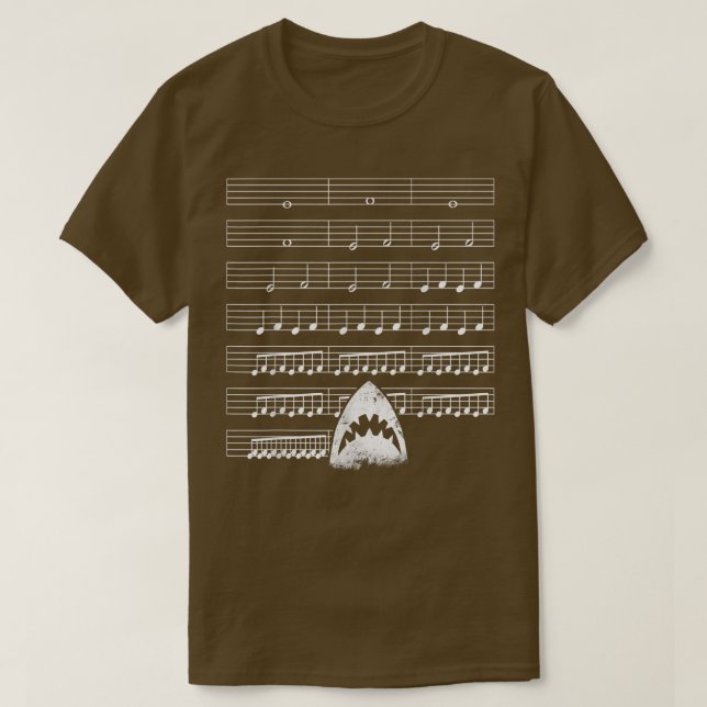 T-shirt Musique Shark Funny (Design devant)