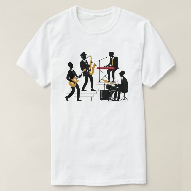T-shirt Musique Silhouette (Design devant)