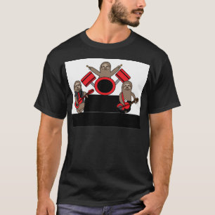 T-shirt Musique Sloth Musique Guitare Bass Drums