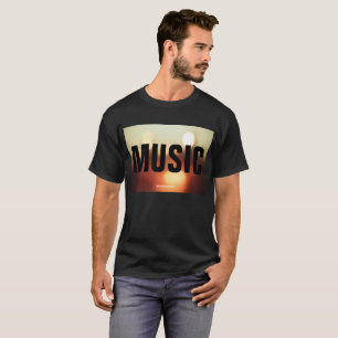 T-shirt Musique sur lumières Bokeh