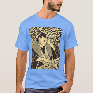 T-shirt Musique Synthechno Drôle Synthetiseur Samouraï ami