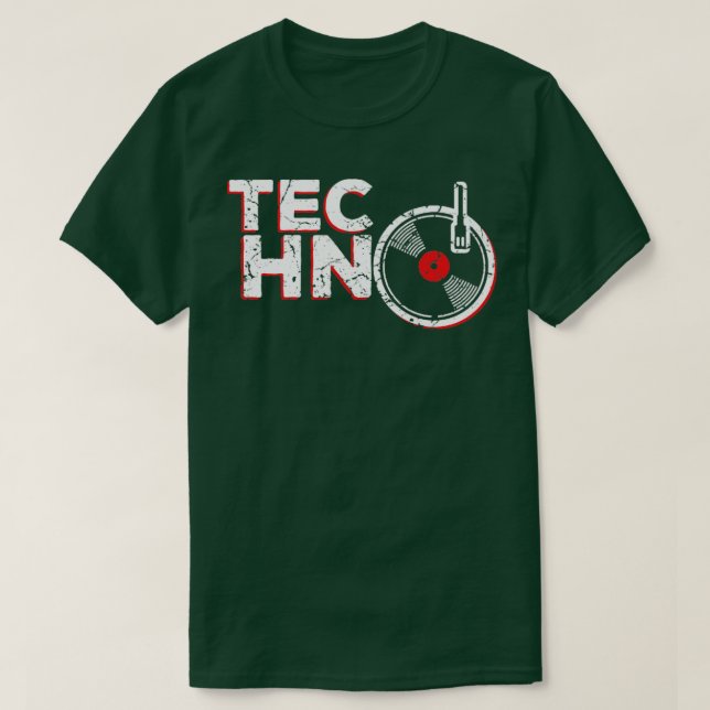 T-shirt Musique Techno (Design devant)