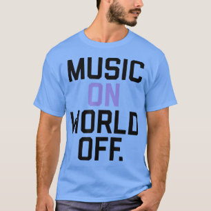 T-shirt Musique tendance sur le monde du texte empilé