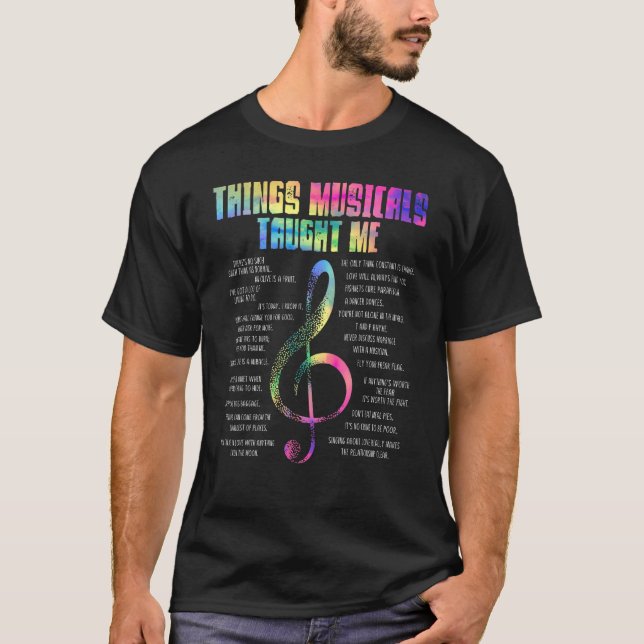 T-shirt Musique Théâtre Choses comédies musicales J'ai app (Devant)