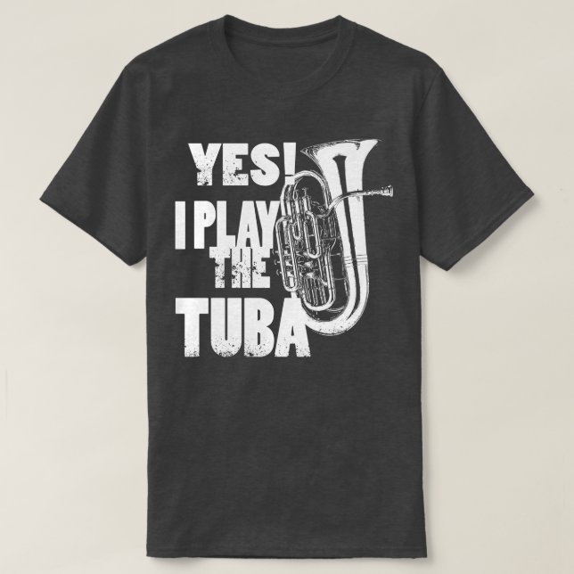 T-shirt Musique TubaBrassOrchestreJazzMusique (Design devant)