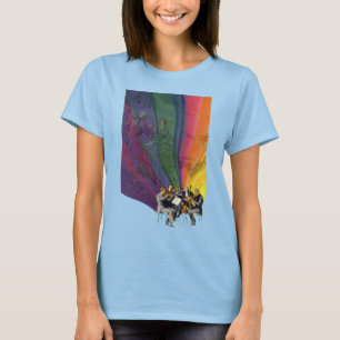 T-shirt Musique Vintage Arc-en-ciel, Couple Victorien Dans