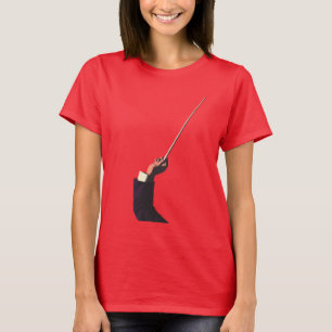 T-shirt Musique Vintage, Main du Chef d'Orchestre Tenant u