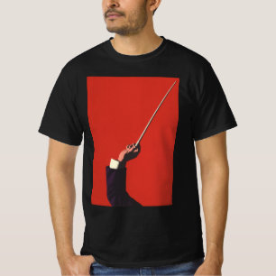 T-shirt Musique Vintage, Main du Chef d'Orchestre Tenant u