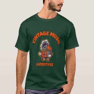 T-shirt MUSIQUE vintage MODE DE VIE amis