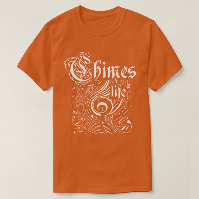 T-shirt Musique Wavy Chimes Life (Design devant)