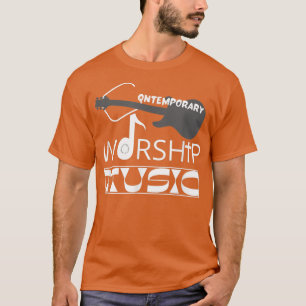 T-shirt Musique WORSHIP contemporaine (Guitare de l'église
