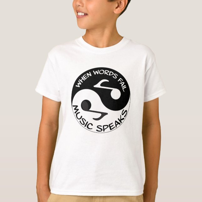 T-shirt Musique Yin yang (Devant)