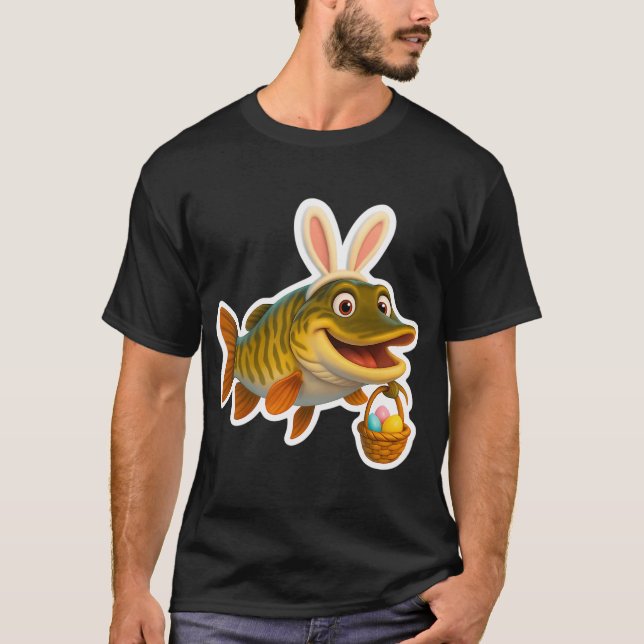 T-shirt Muskellunge du Tigre de Pâques (Devant)