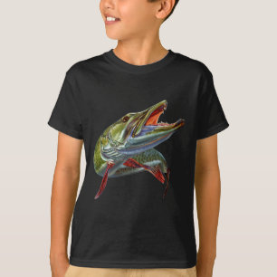 T-shirt Muskie Hunter Musky Fisherman Lure Fly Fishing Nov
