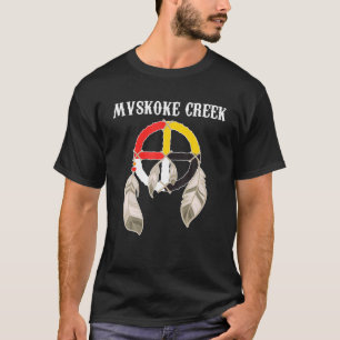 T-shirt Muskogee de Mvskoke Creek Médecine amérindienne 