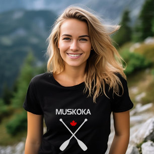 T-shirt Muskoka Canada Traversé Portes à rames Maple Leaf