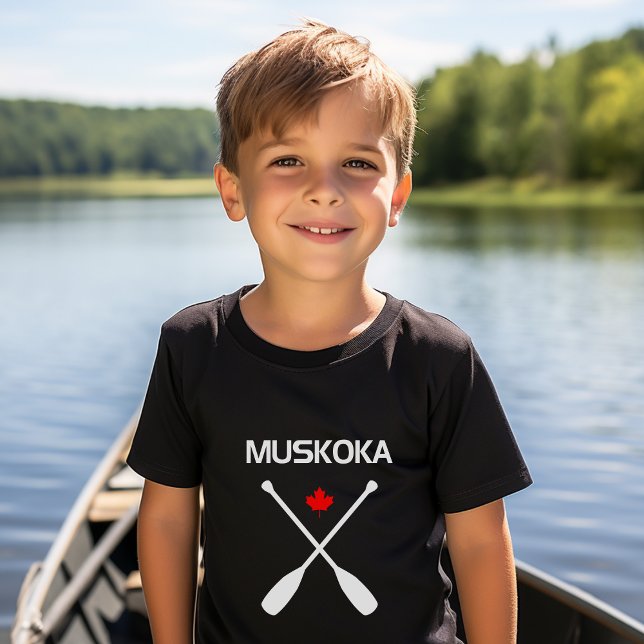T-shirt Muskoka Canada Traversé Portes à rames Maple Leaf  (Créateur téléchargé)