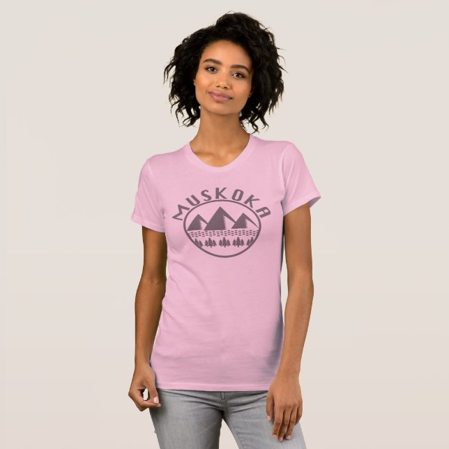 T-shirt Muskoka Design - Femme Bella+Canvas Slim Fit T-S (Devant entier)