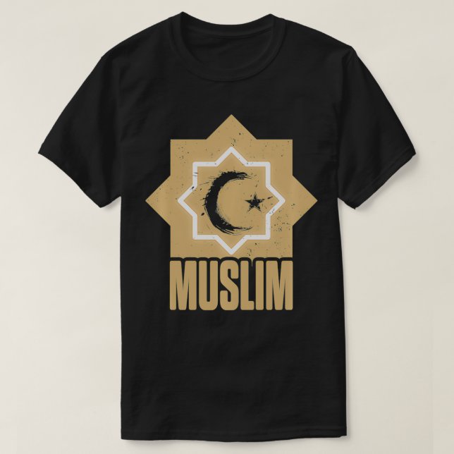 T-shirt Muslim Alhamdulillah Allah Religion Islam Mosque Q (Design devant)