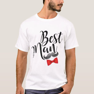 T-shirt Mustache Best Man