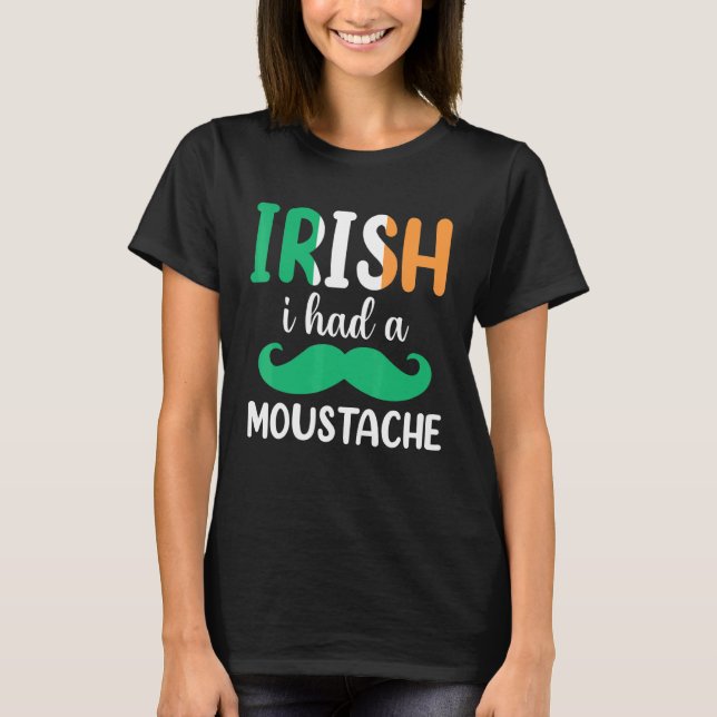 T-shirt Mustache irlandaise (Devant)